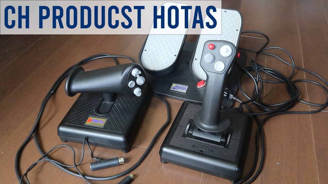 Examining a Modern HOTAS from the 90s (CH Products Combatstick, Pro Throttle, and Pedals)