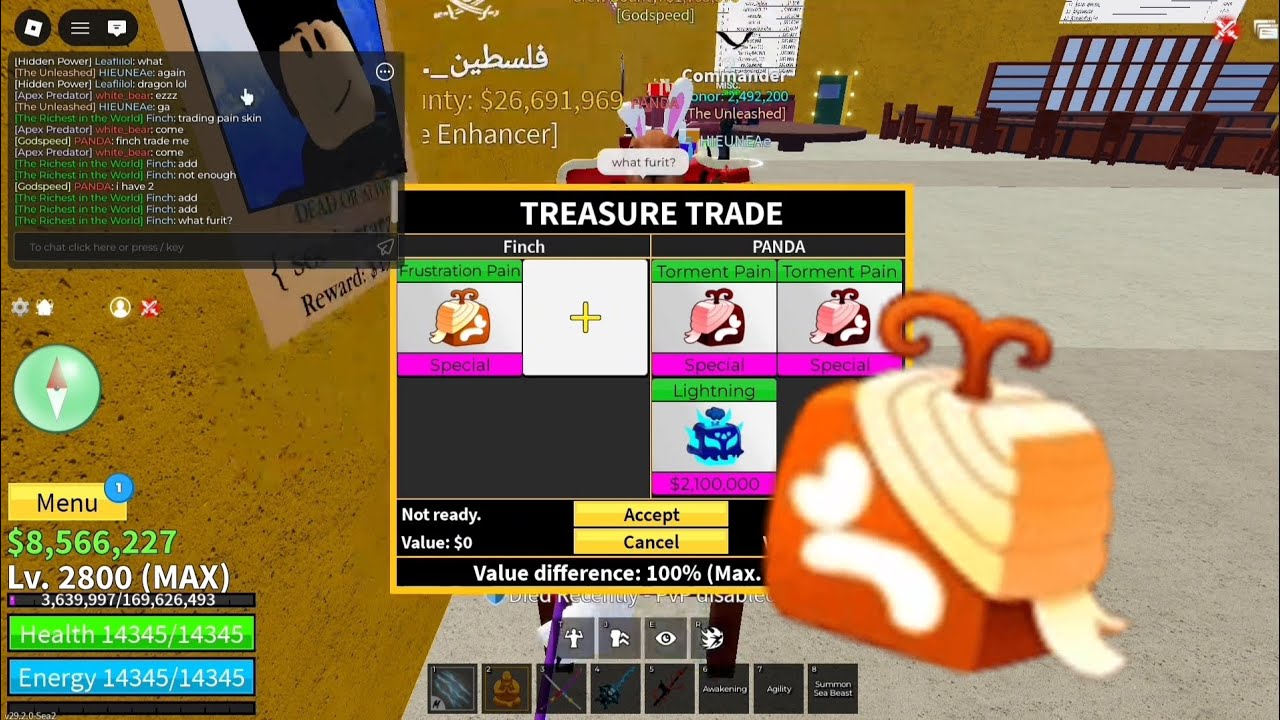 [Blox Fruits] How much is FRUSTRATION PAIN'S Value?? 