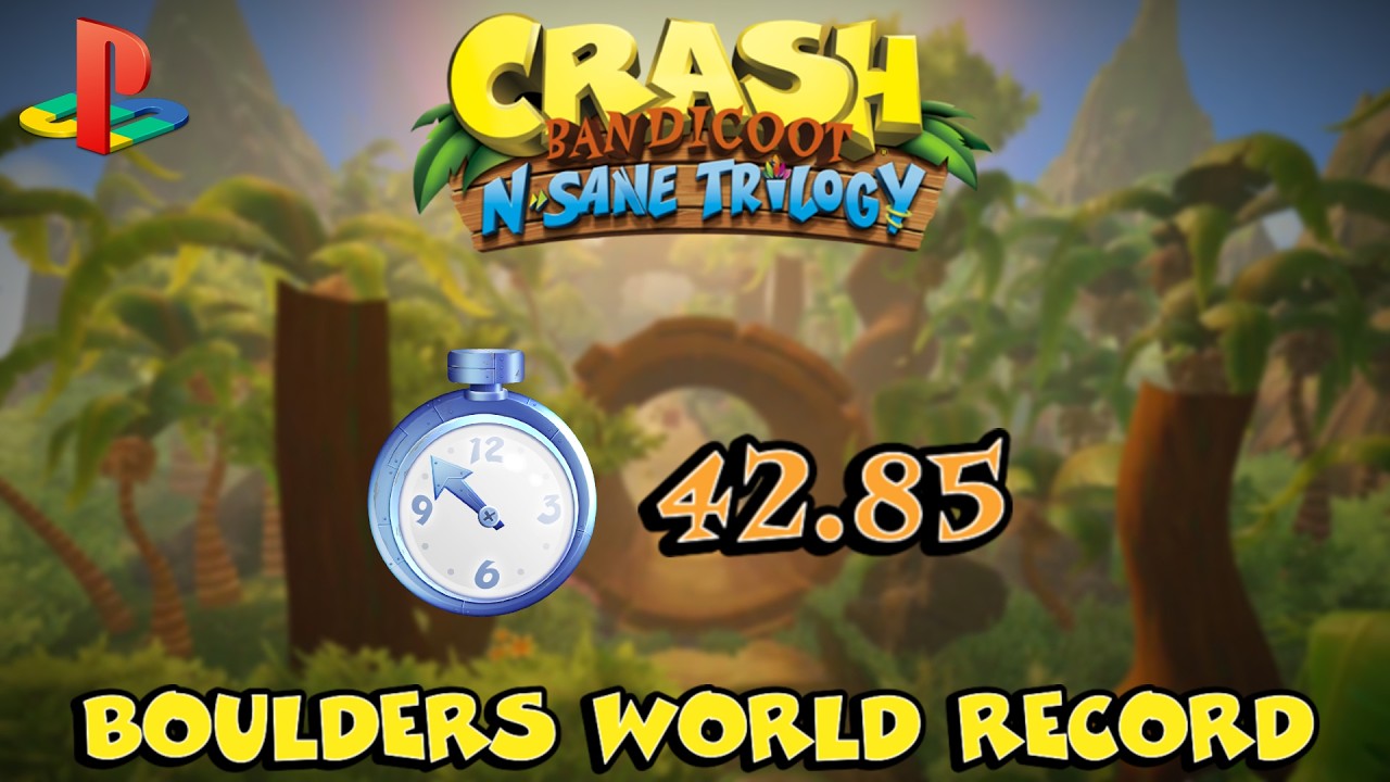(World Record) Boulders 42.85 Crash Bandicoot NST (PS4)