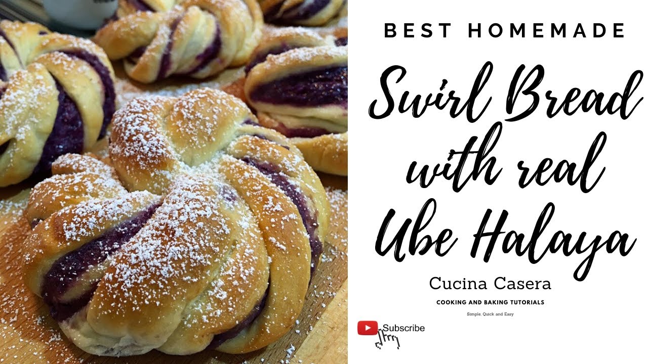 Ube Swirl Bread with real homemade Ube halaya/ How to make Ube Bread