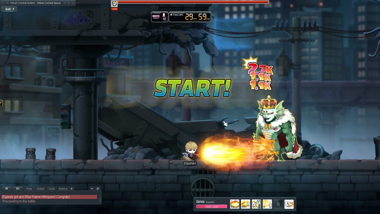 MapleStory X One Punch Man Event & Genos Mini Game Showcase- Stop the Charging Enemy