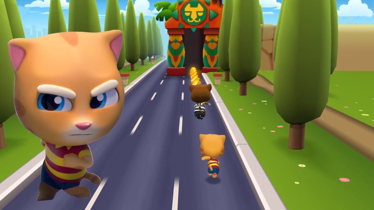talking tom gold run - Talking Ginger runs in Lost City World and fight with the boss - Part 196 !