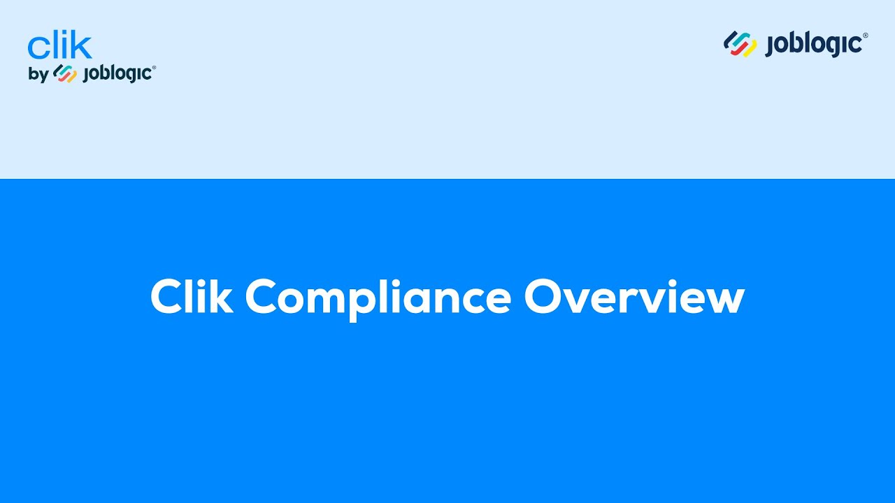 Clik Compliance User Overview | Clik