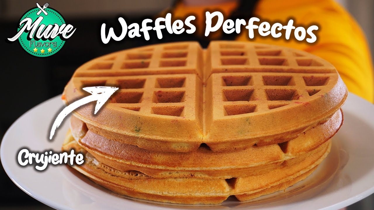 CÓMO HACER WAFFLES 🧇 | ESTA ES LA MEZCLA PERFECTA | Muve Flavors