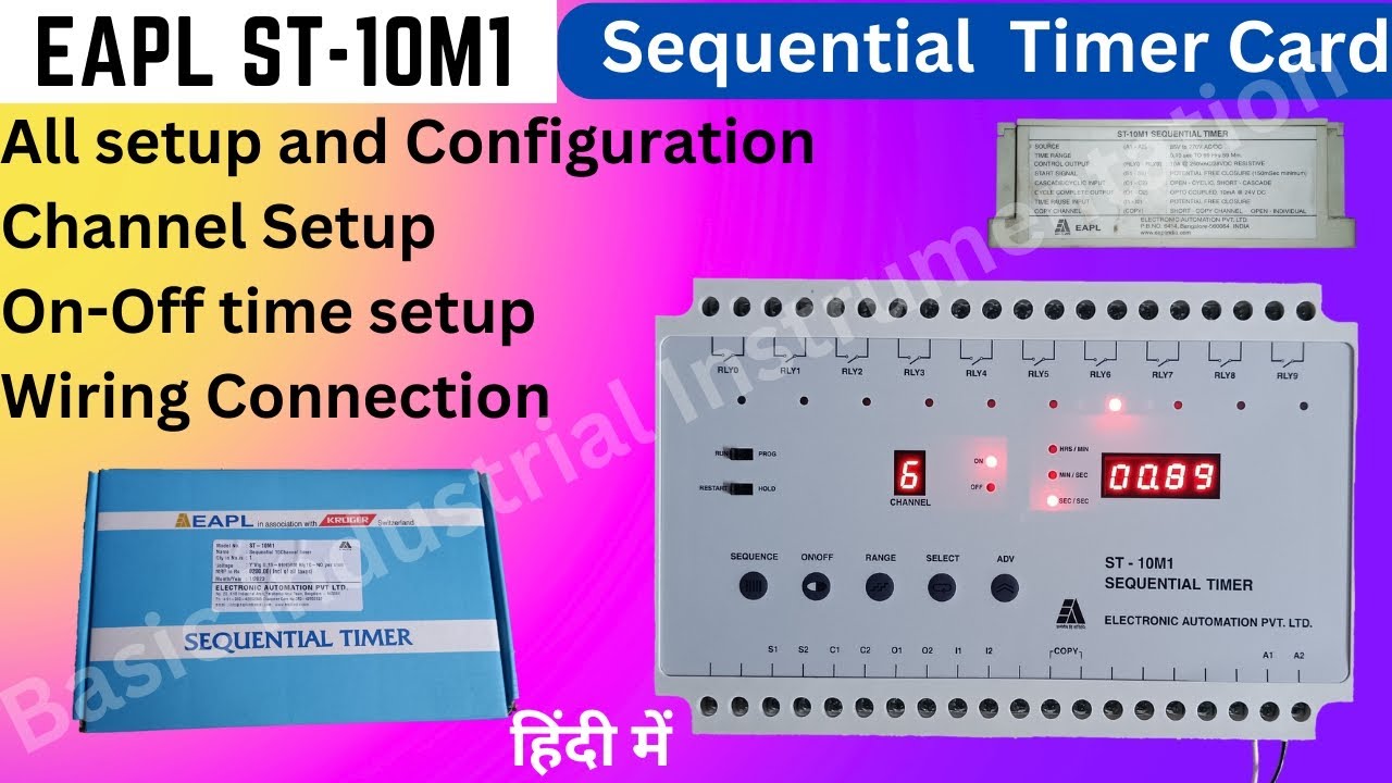 EAPL ST10-M1 Sequential timer card Programming & all setup 
