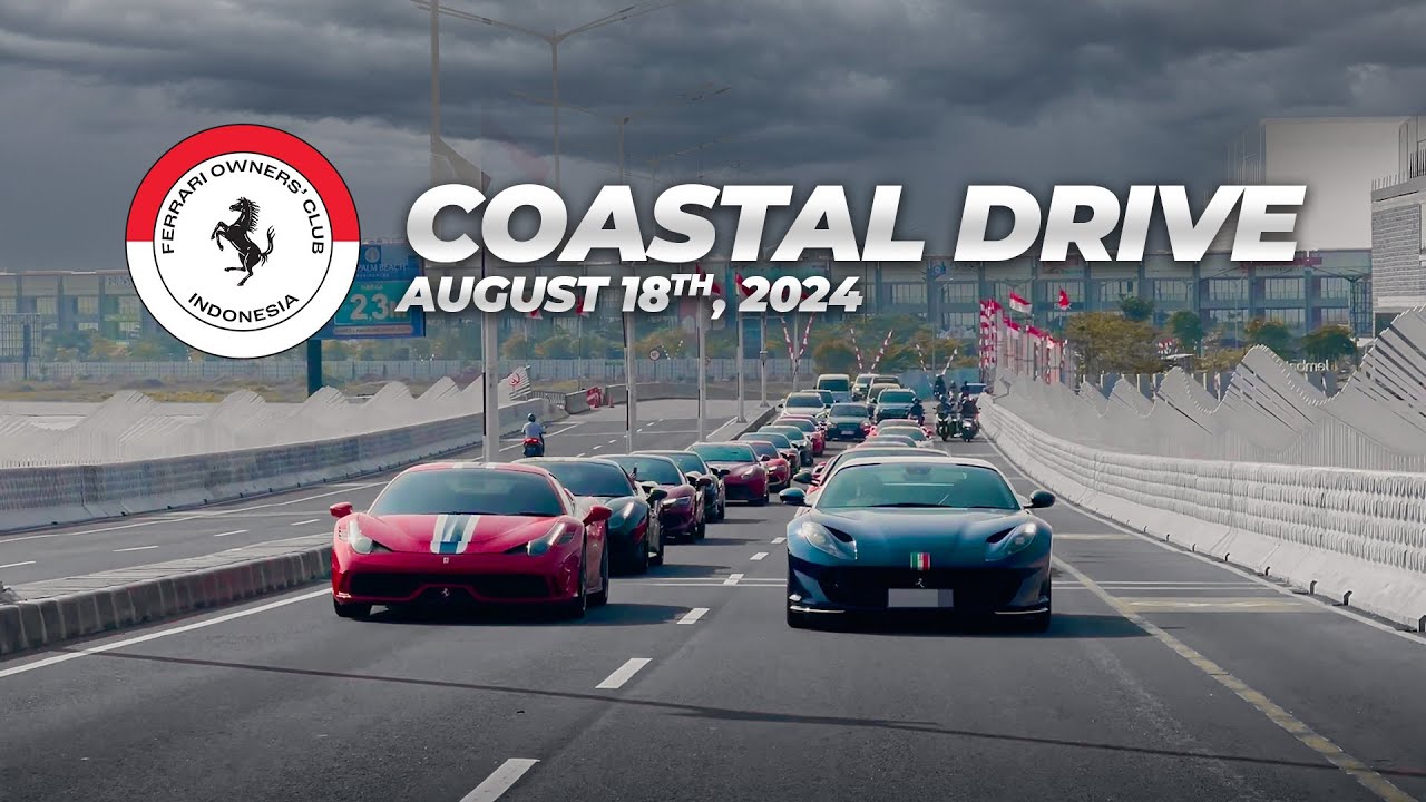 Ferrari Owners Club Indonesia - Coastal Drive 2024