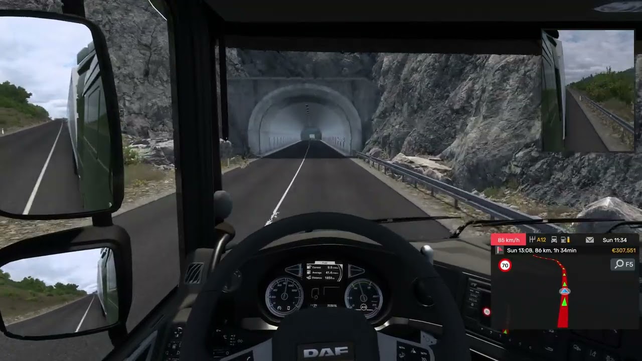 Euro Truck Simulator 2 | Banja Luka - Zenica | DAF XF Space Aero 370 hp, 12 Speeds #95