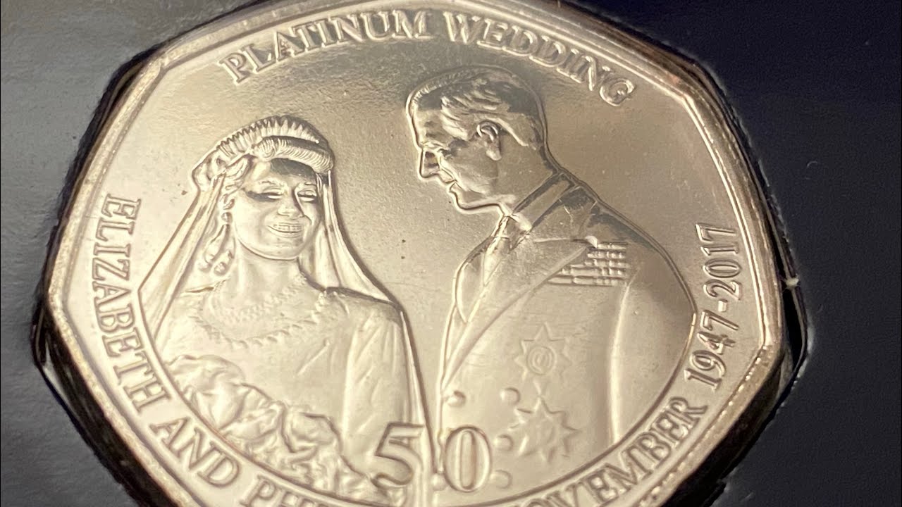 Platinum wedding anniversary 50p 2017