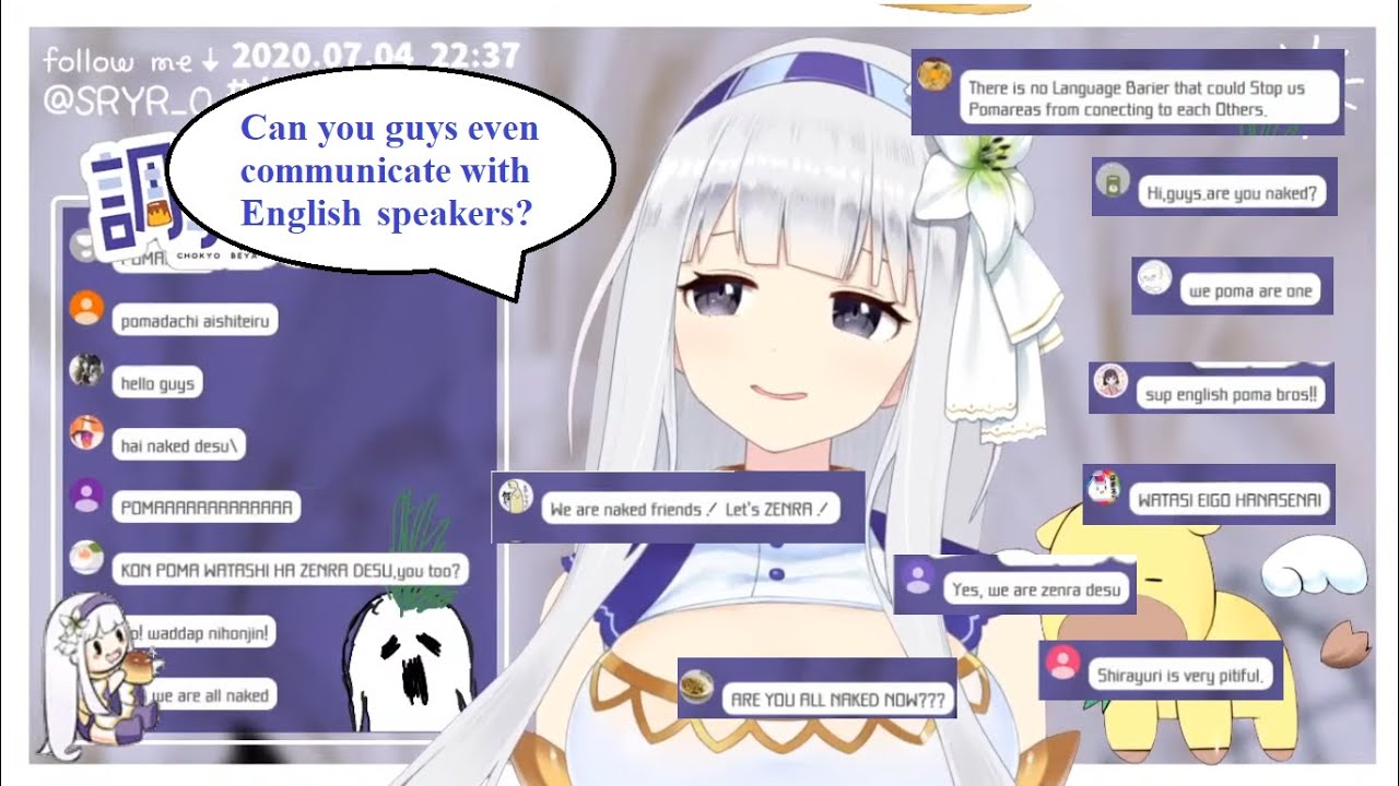 When Japanese viewers tried to communicate in English - Shirayuri Lily (ViViD VTuber)[ENG SUB]