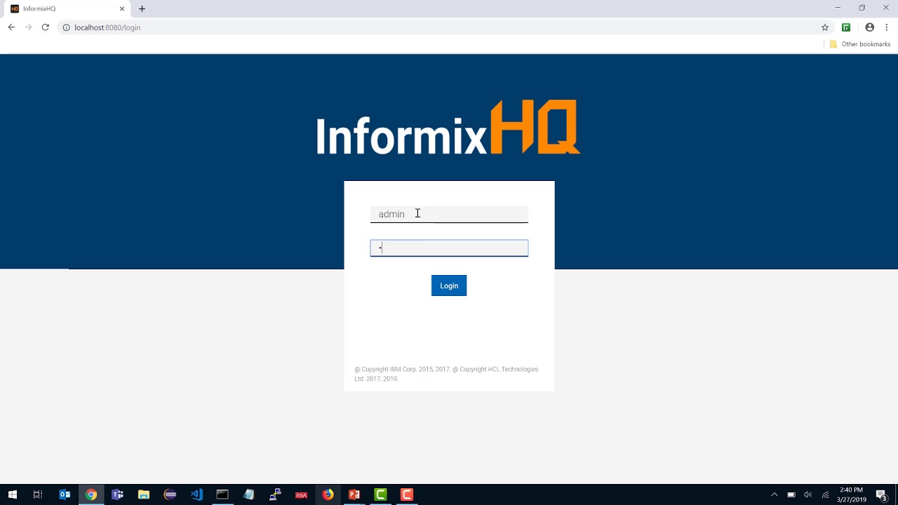 Getting Started with InformixHQ
