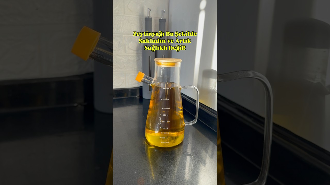 Pop&uuml;lerleşen şeffaf cam yağdanlıklardan sen de aldın mı? #diet #new #food #shorts #trending #kitchen