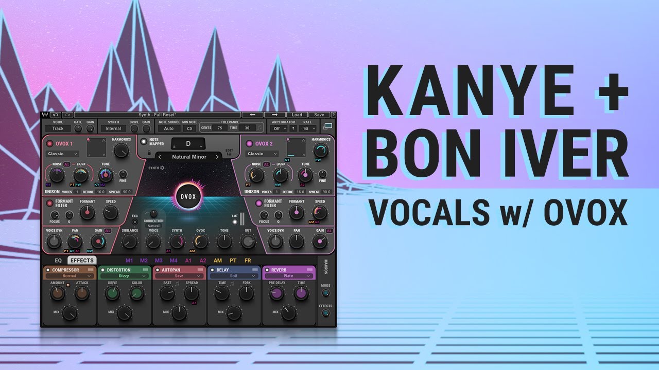 How to Produce Kanye + Bon Iver Vocal Effects | Waves OVox
