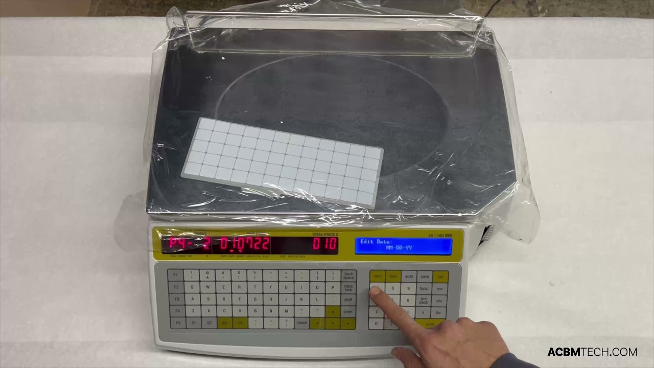 Programming the Time/Date & Business Information | Easy Weigh LS-100