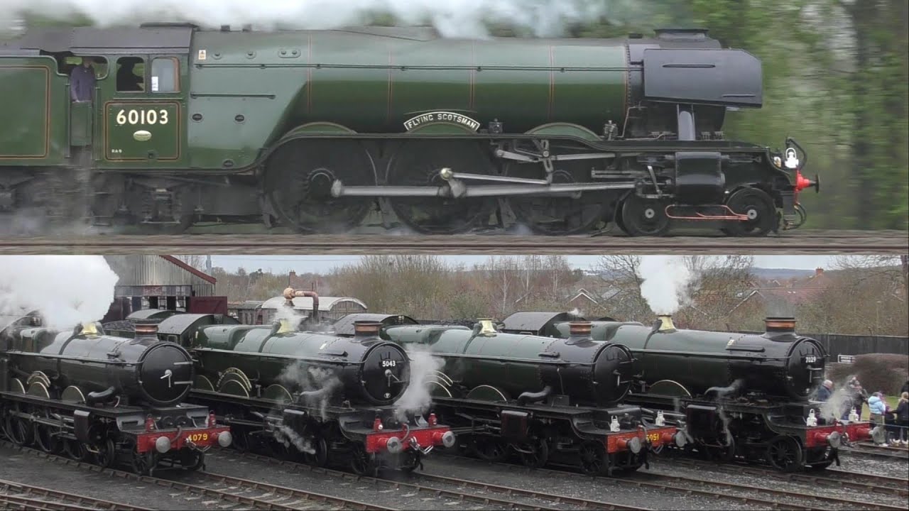 The Very Best of UK Steam Trains in 2023! Flying Scotsman and Great Western Castle Centenary Special