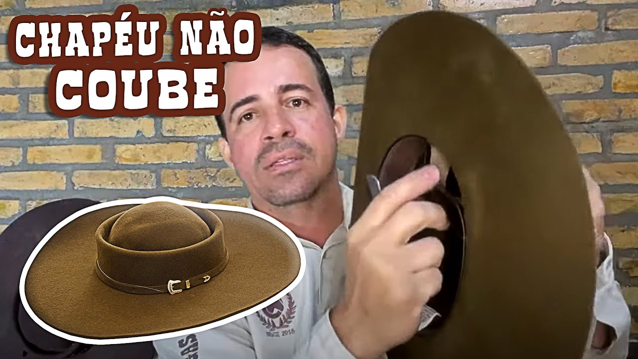 COMPREI UM CHAPÉU DE FELTRO E NÃO COUBE NA CABEÇA