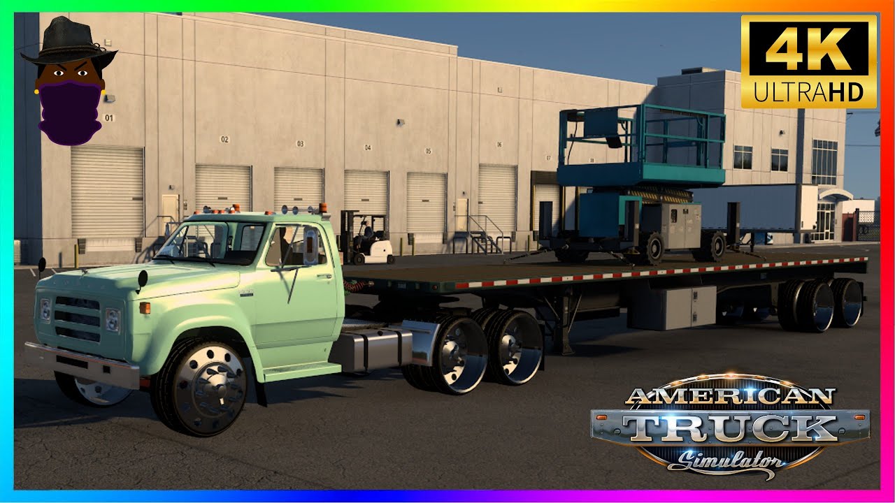 American Truck Simulator Delivery Scissor Lift Detroit Diesel Straight Pipe (130) 2026 🎮 ⁴ᴷ⁶⁰