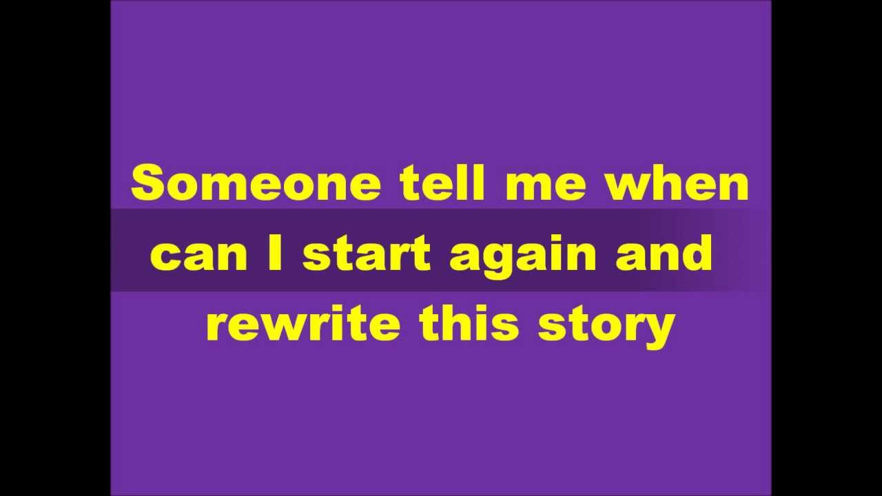 NBC Smash - Rewrite This Story (lyrics on screen)