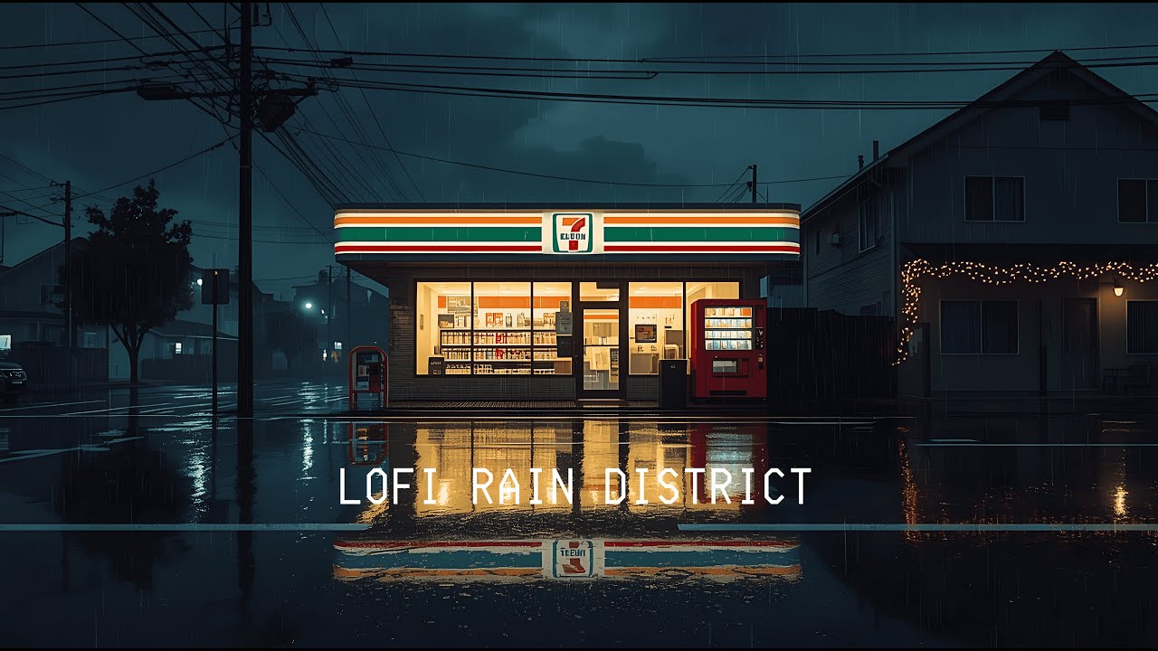 Rainy Night 7-Eleven | Lofi Hip Hop Mix ☕