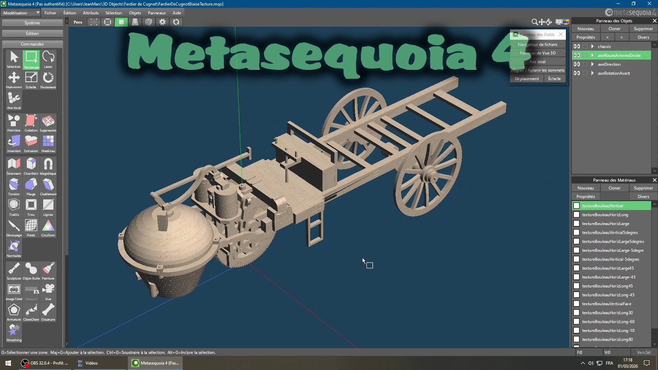 Metasequoia 4 - Ép.04 - Et la C.A.O. c'est possible ?