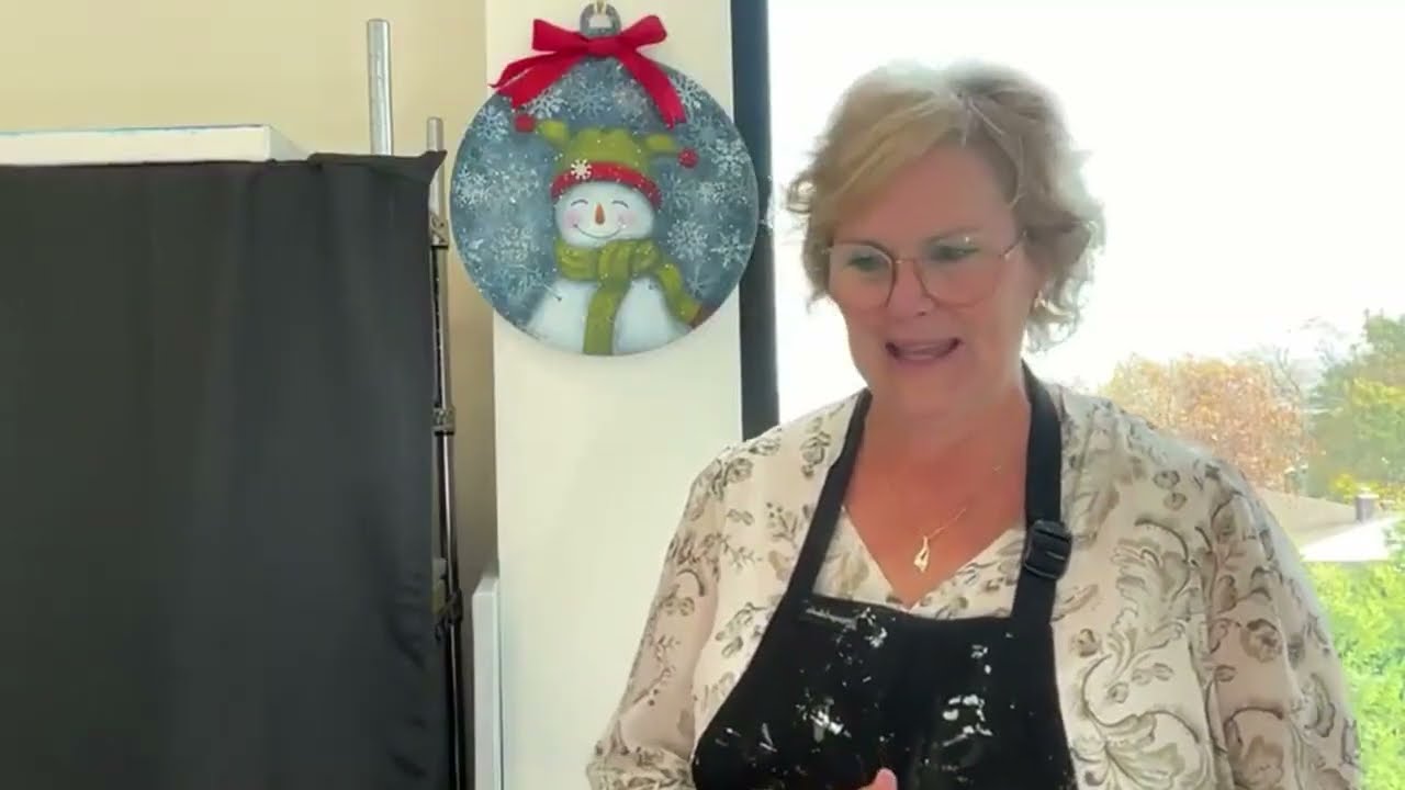 Projet Sous la neige: Technique de fond sur bois par Carole Majeau.