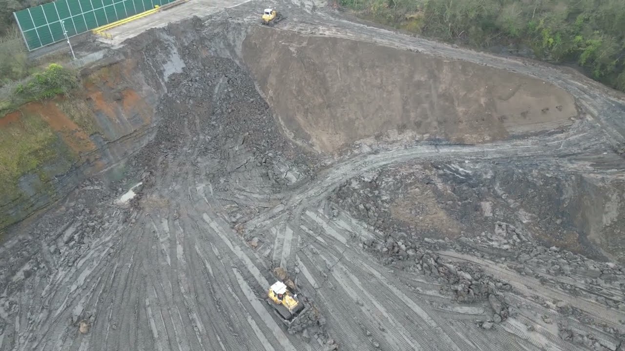 Rugby & District from Above  - HS2 Quarry update -  January 2025