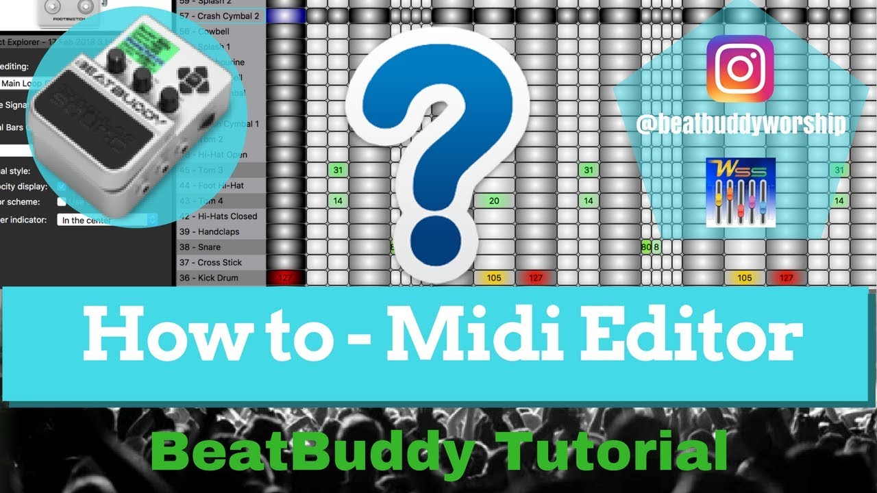 BeatBuddy - Using Midi Editor in Manager program to create parts