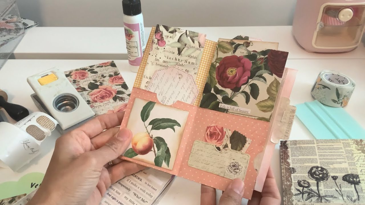 5-карманный журнал без счета размером 6x6 или 12x12 8x8 бумаги идеи для потрепанной почты