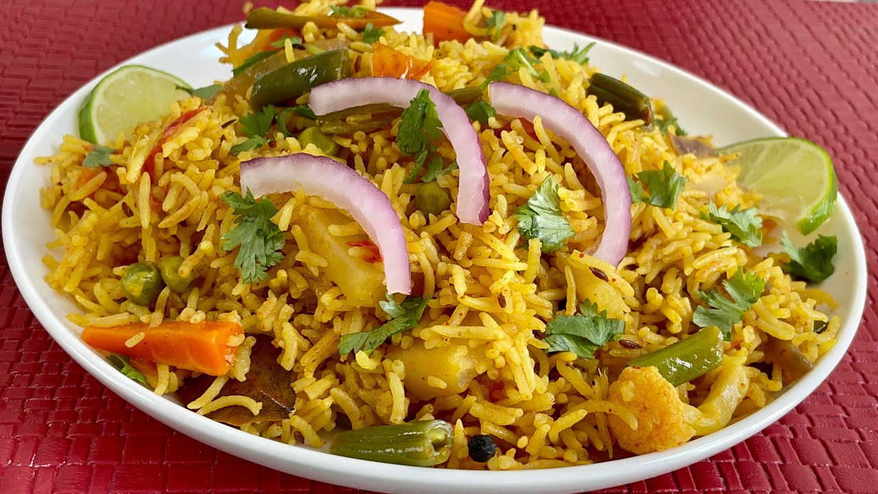 Spicy Veg Pulao Recipe | मसालेदार सब्ज़ी पुलाव रेसिपी | Ami’s Cooking