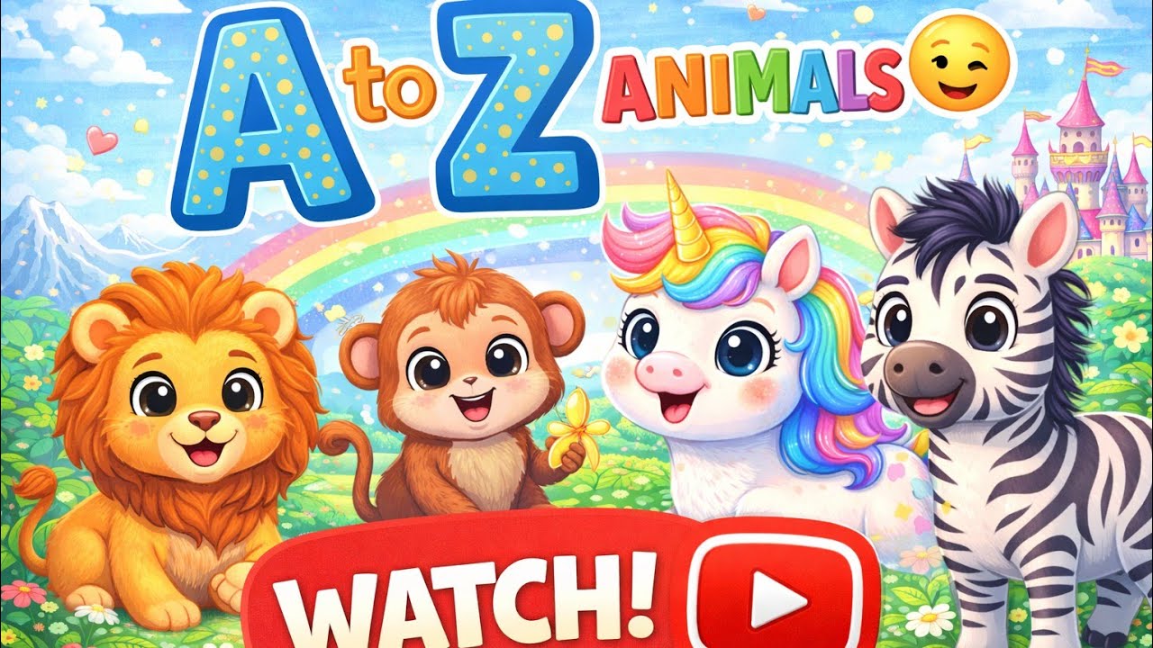 ABC Alphabet Animals for Toddlers 🐶🐯 Learn ABC with Animal Sounds | Alphabet A-Z