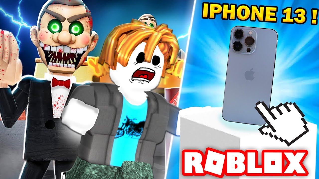 CELUI QUI S'&Eacute;CHAPPE GAGNE UN IPHONE 13 😲 Roblox (Escape Mr Funny's ToyShop!)