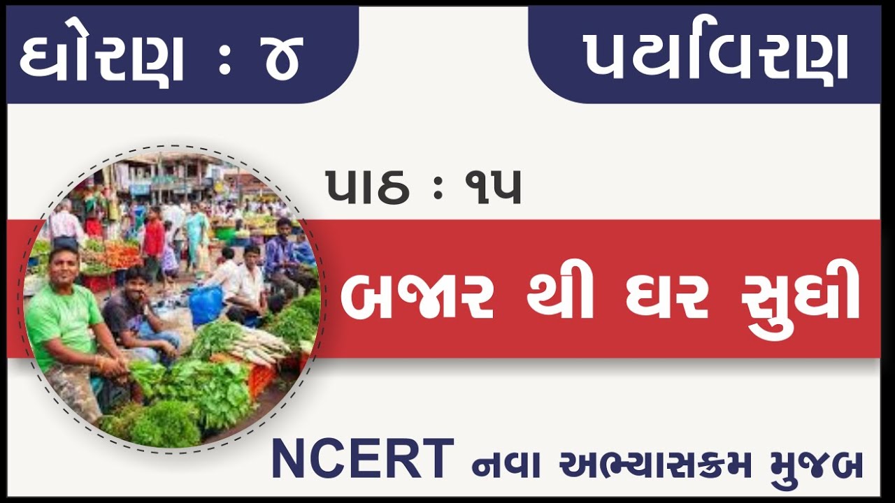 Std 4 Paryavaran ch 15 Bajar thi ghar sudhi | std 4 aspas ch 15 | std 4 paryavaran chapter 15 bajar