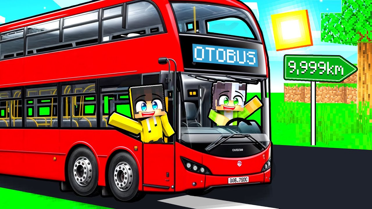 NEDEN 24 SAAT OTOBÜS ŞÖFÖRÜ OLDUM!😮 -Minecraft