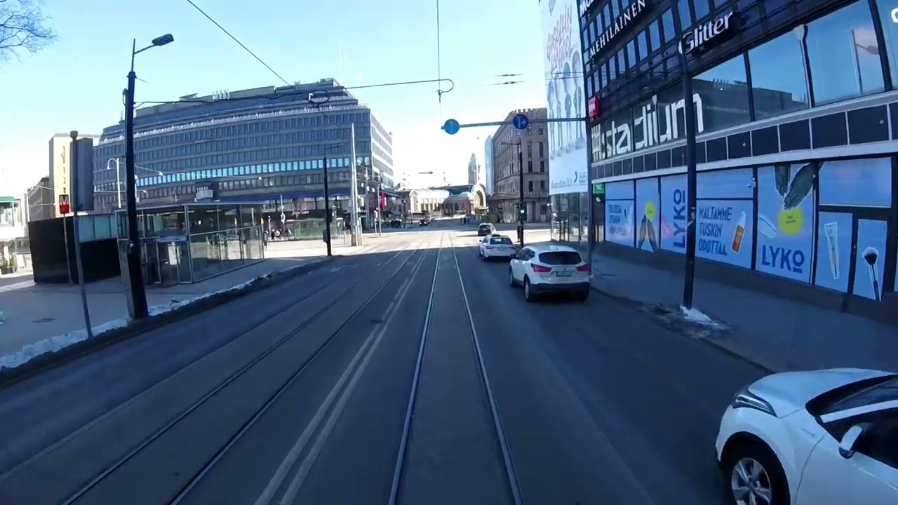Helsingin Raitiolinja/Helsinki Tramline 7. Länsiterminaali-Länsi Pasila-Länsiterminaali. (2023)