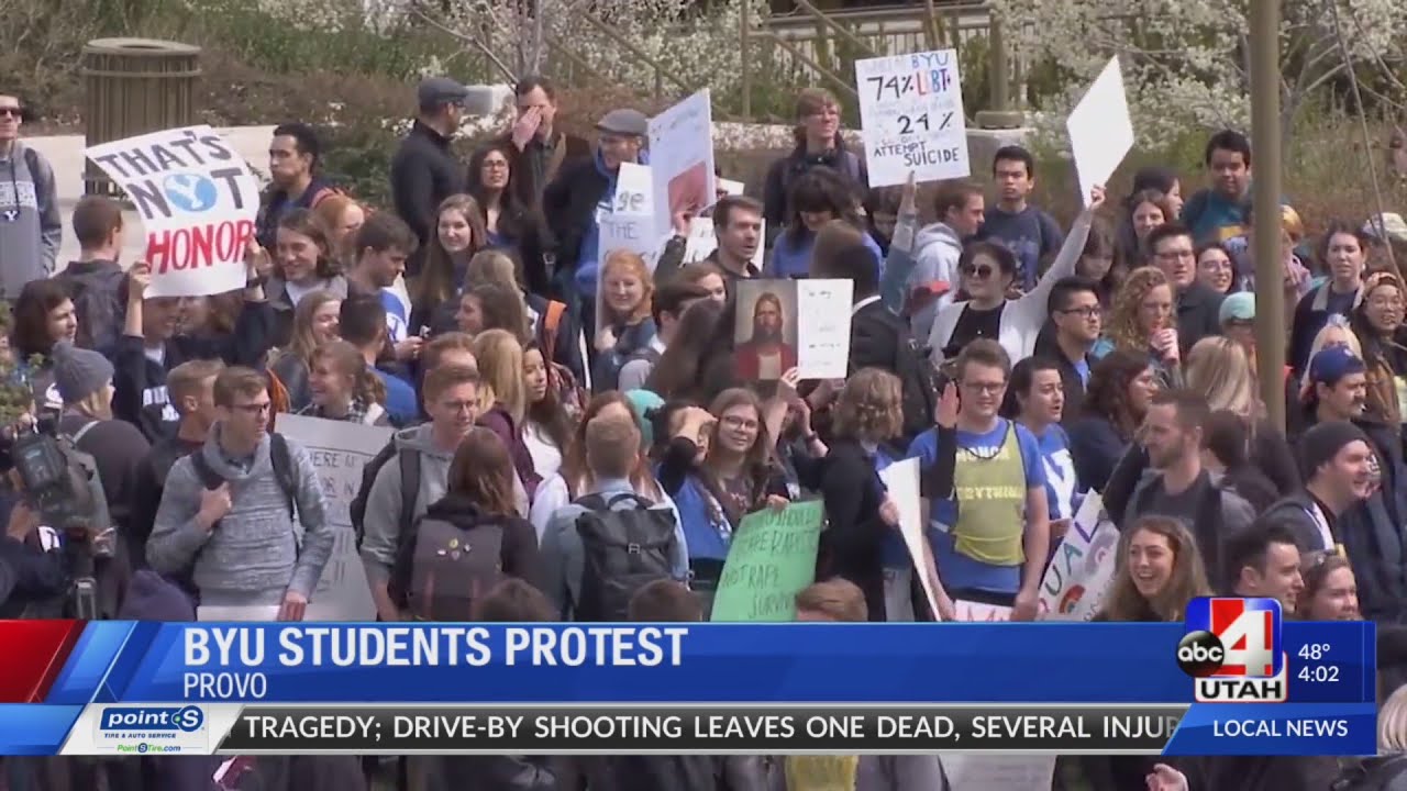 Students at BYU hold demonstration against school's Honor Code, university responds