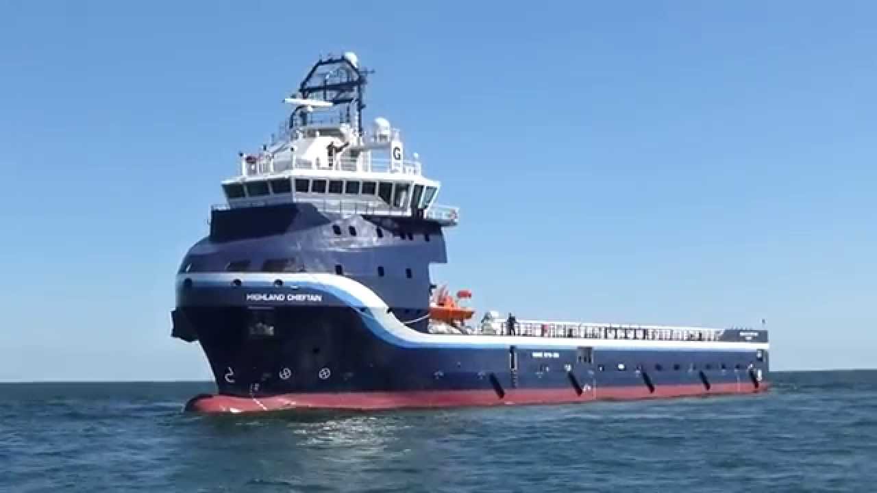 SHIP HIGHLAND CHIEFTAIN Gdańsk Bay 26,08,2013 (sea ​​trials)