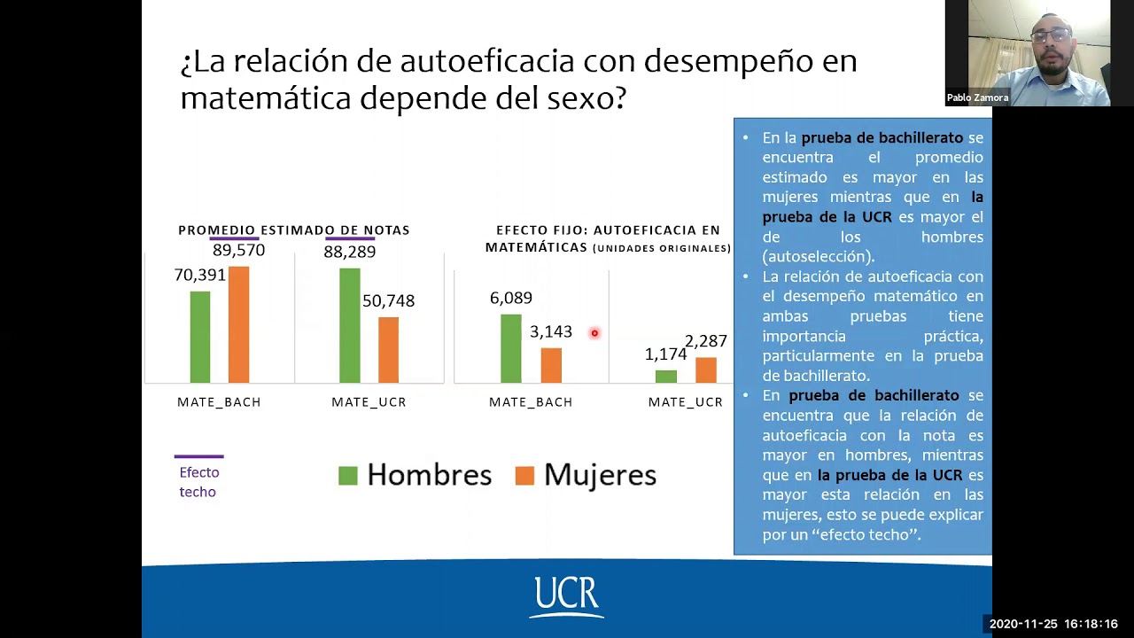 Autoeficacia matem&aacute;tica y nota en pruebas de contexto matem&aacute;tico