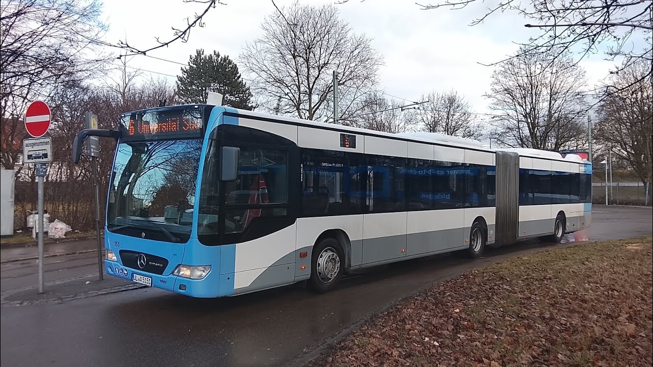 Mitfahrt: SWU Verkehr Mercedes Benz Citaro O530 Facelift G Wagennummer 151 