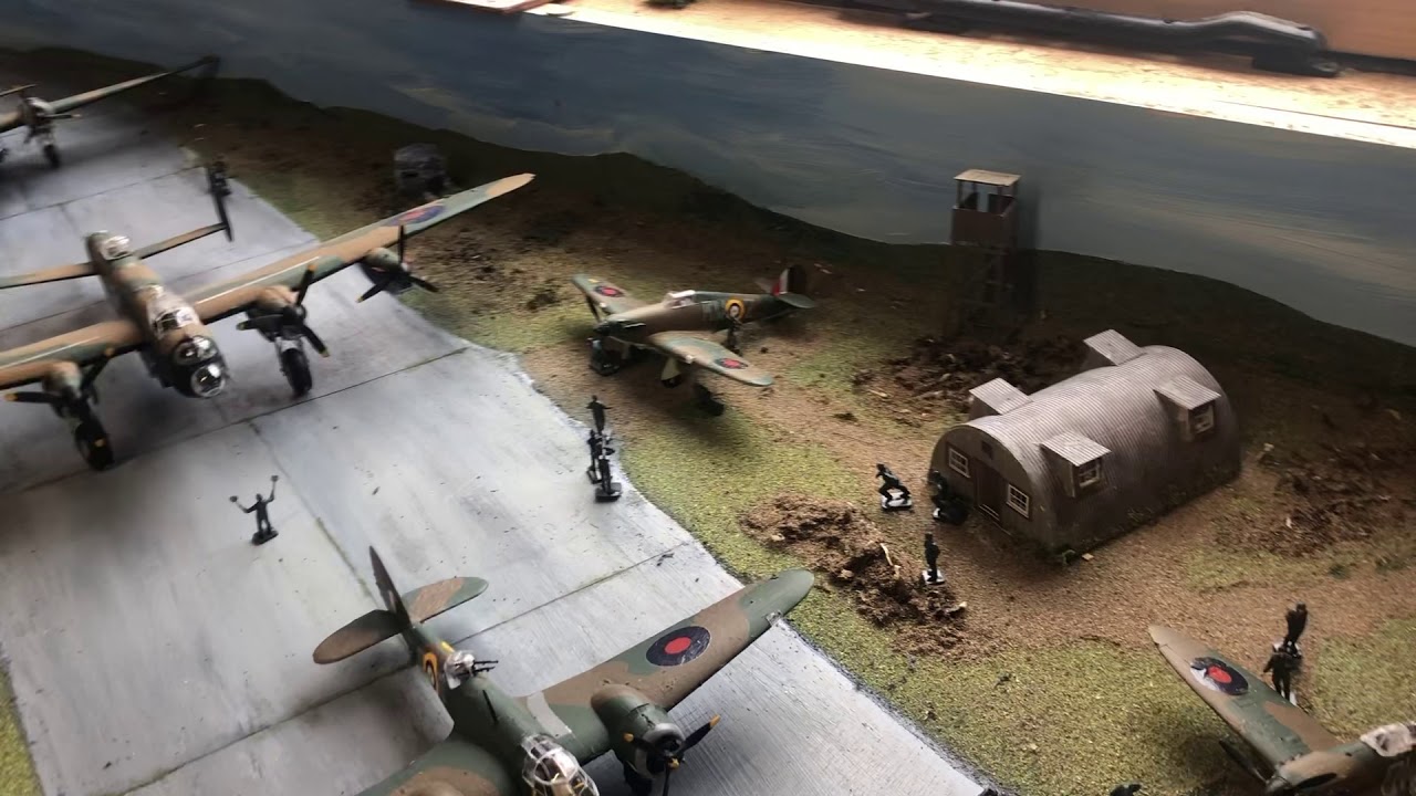 Model Airfield diorama