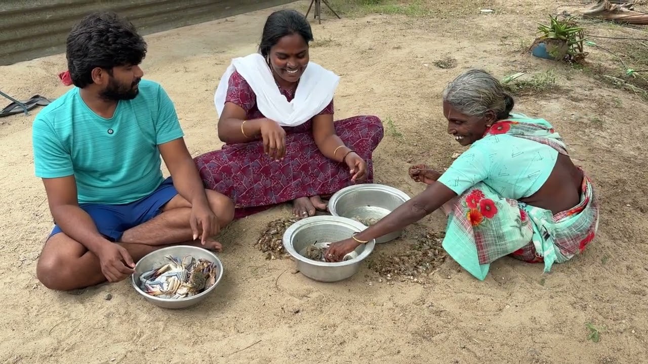 இன்னைக்கு நம்ம வீட்டுல இரால் நண்டு 😋 Special | #vlog #funny #comedy #family @ammuarasan