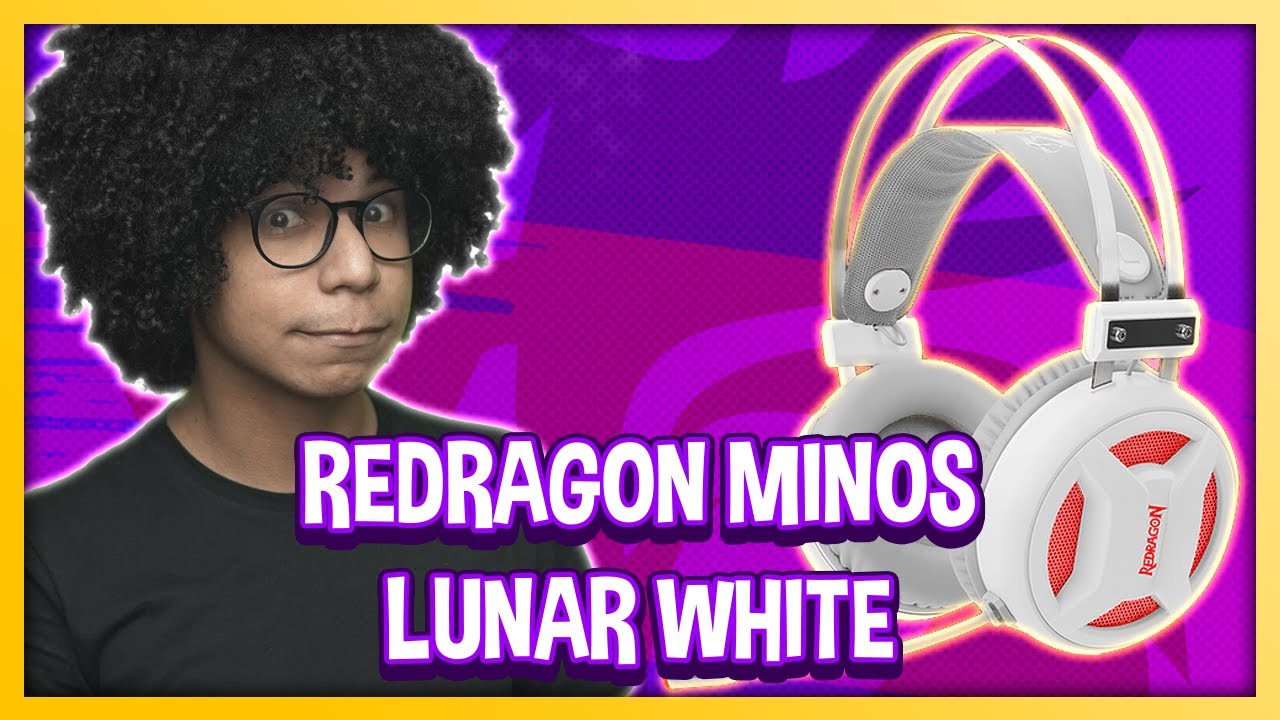 HEADSET BARATINHO!!!🎧🤑 TESTAMOS O NOVO REDRAGON MINOS LUNAR WHITE 7.1!!