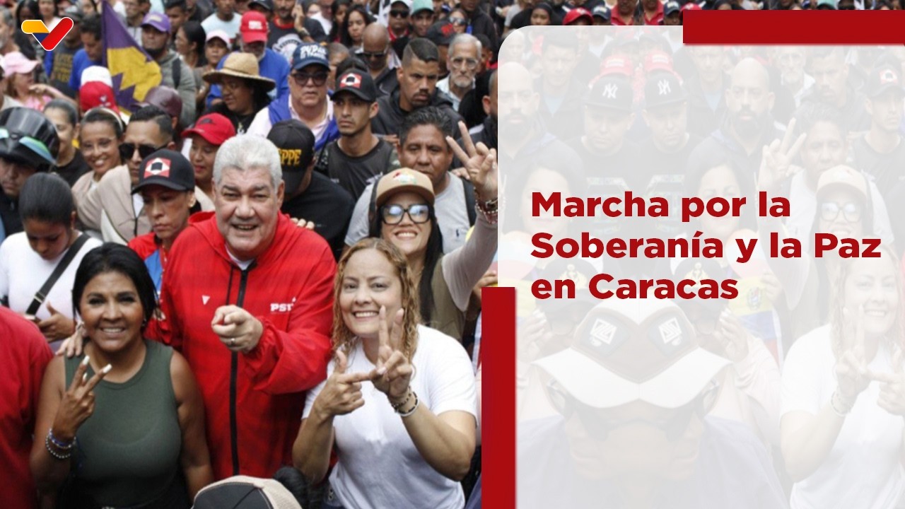 Pueblo venezolano marcha por la Soberanía y la Paz en Caracas