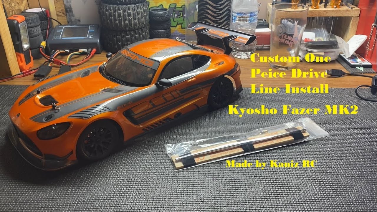 Kyosho Fazer MK2 custom one piece drive line install (Made by KaniZ RC)