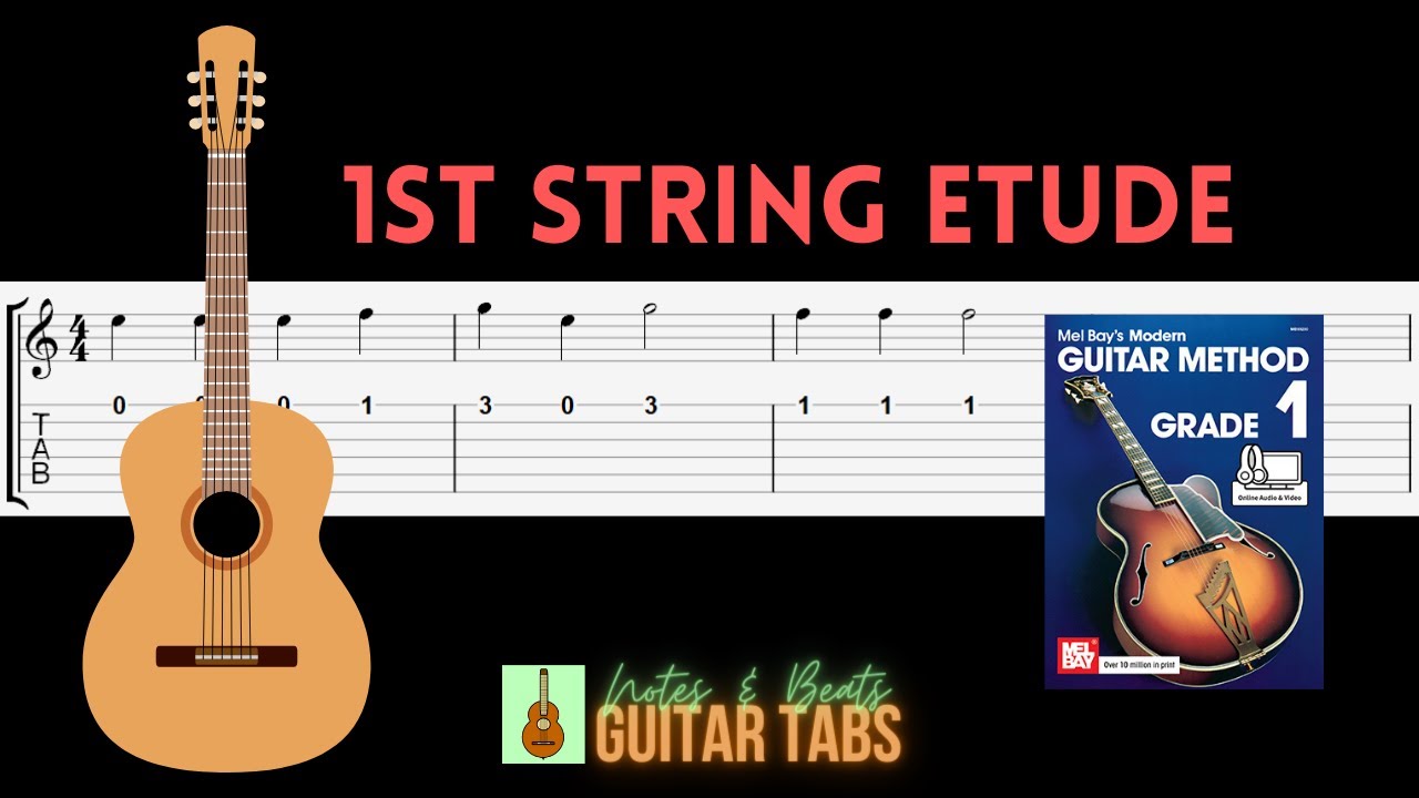 (03 of 88) Mel Bay Grade 1- 1st String Etude GUITAR TAB