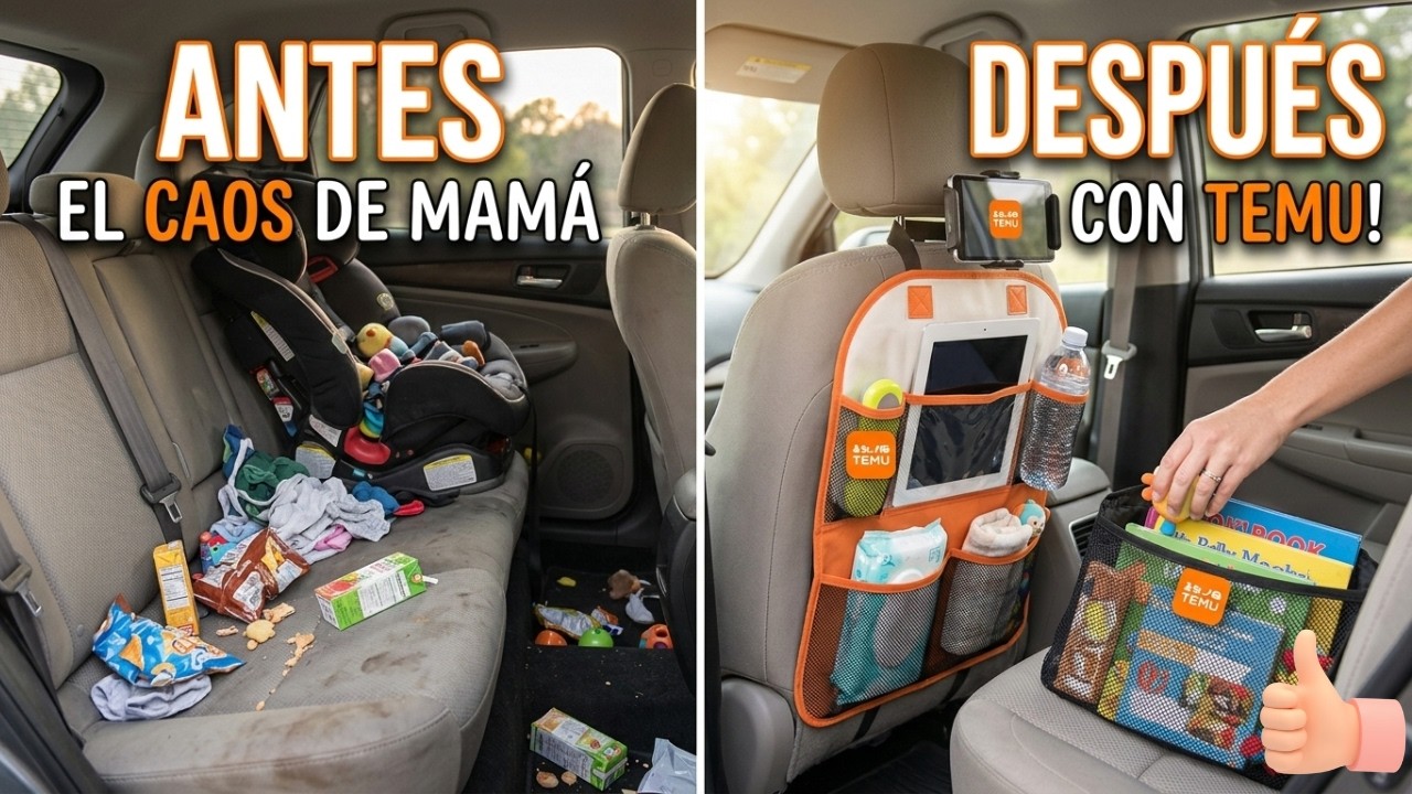 ORDEN REAL en el coche con NIÑOS 🚗 Mis imprescindibles baratos de TEMU que funcionan