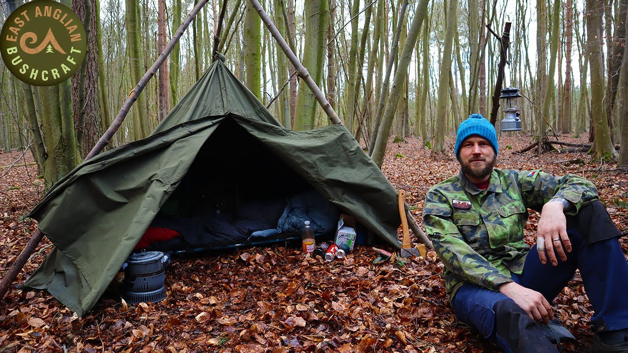 Woodland Camping Lavvu & Tarp - 2 Nights with East Anglian Bushcraft