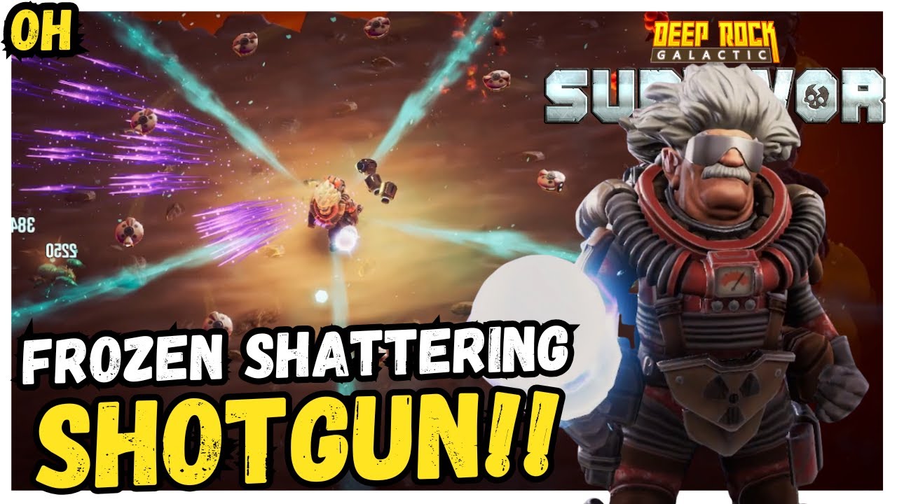 Frozen Shattering Shotgun! Deep Rock Galactic Survivor!