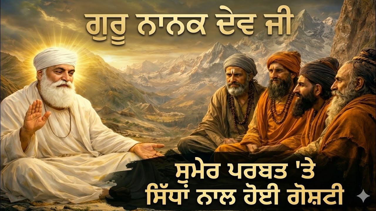 ਗੁਰੂ ਨਾਨਕ ਦੇ ਜੀ ਦੀ ਸੁਮੇਰ ਪਰਵਤ ਤੇ ਸਿੱਧਾ ਨਾਲ ਗਿਆਨ ਗੋਸ਼ਟੀ/Jad Guru nanak dev ji pahuche sumer parvat te