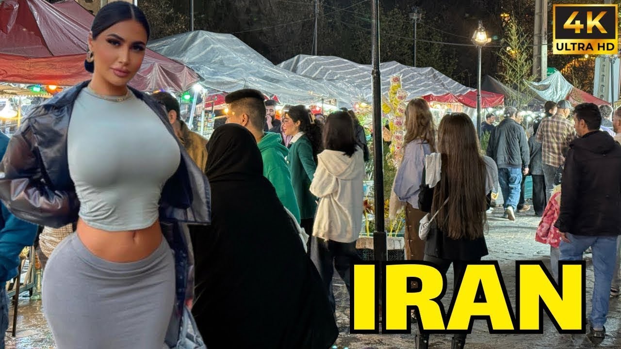 IRAN🇮🇷SHIRAZ WALKING TOUR 4K 60Fps at night on most popular street in shiraz  / 2025 REAL LIFE VLOG