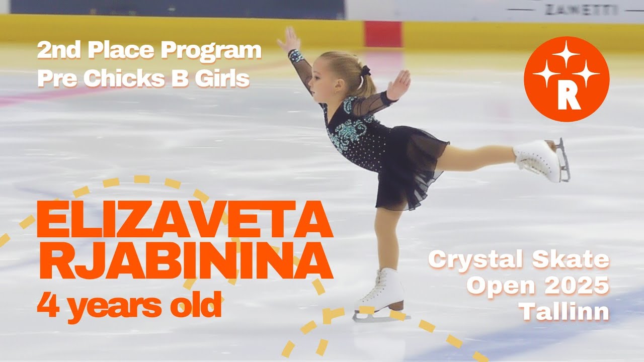 Elizaveta Rjabinina 4 Years old Crystal Skate Open 2025 Figure Skating Competition Tallinn / EST