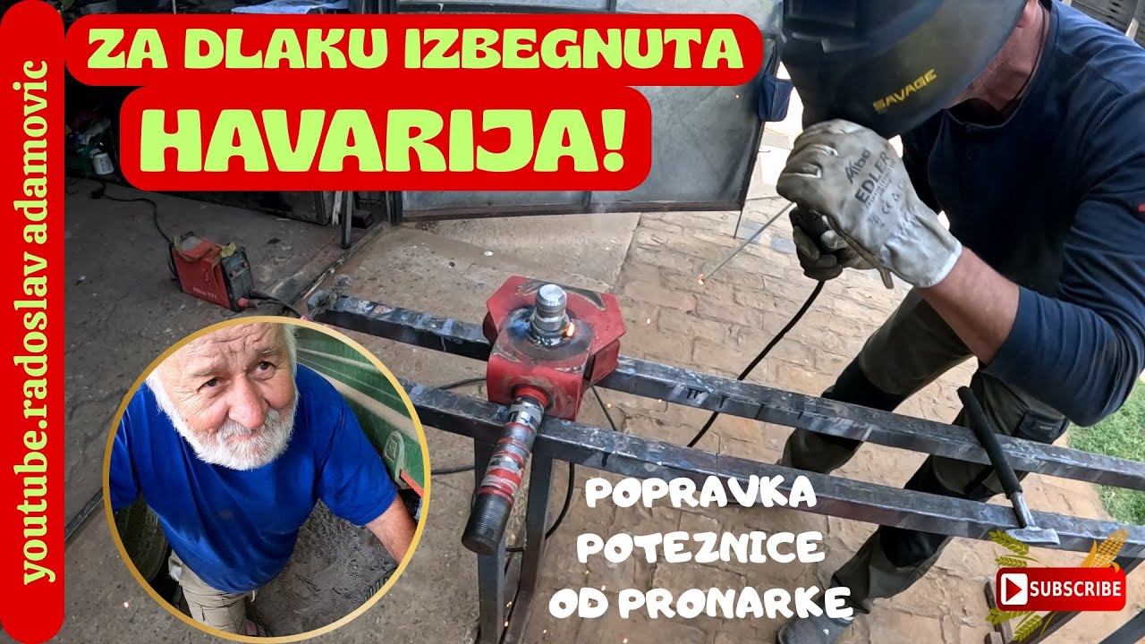 ZA DLAKU IZBEGNUTA HAVARIJA! POPRAVKA POTEZNICE NA PRONAR PRIKOLICI; AN ACCIDENT WAS NEARLY AVOIDED!